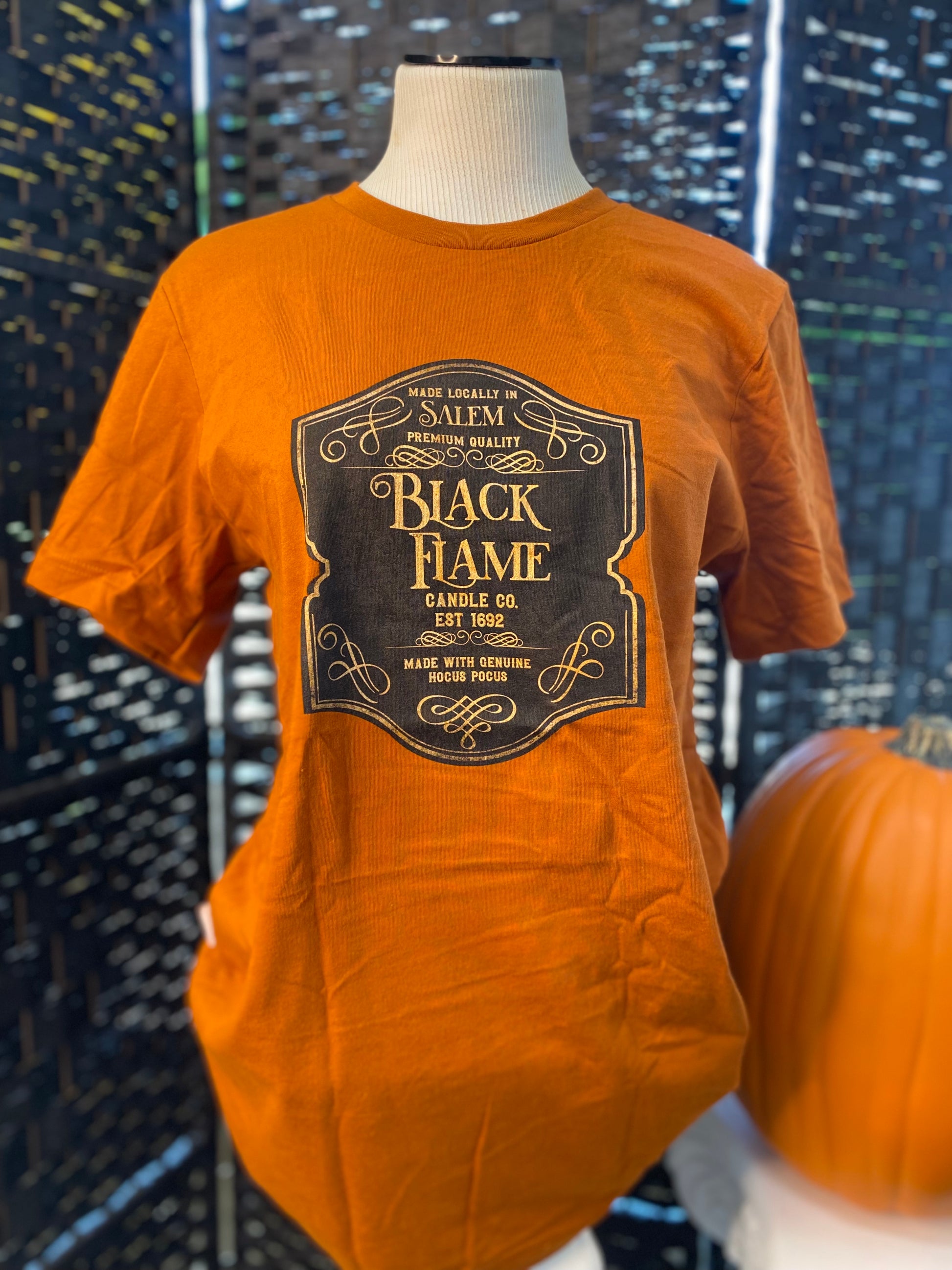 Black Flame Salem Witch Tee