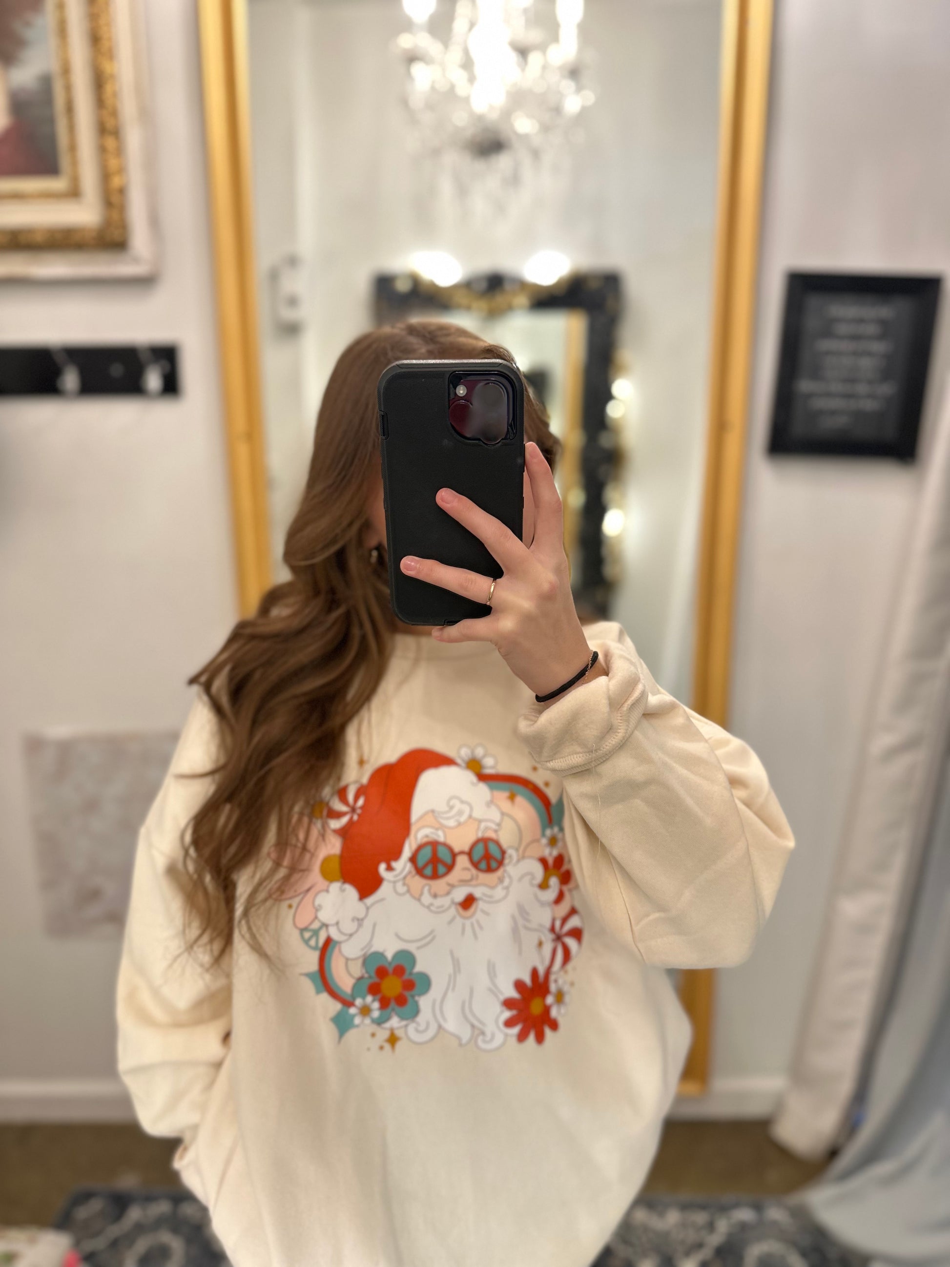 Santa cream Crewneck