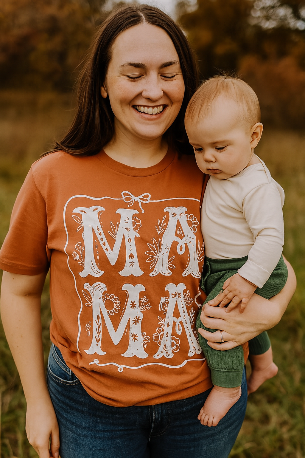 Mom Mama expecting Graphic Tees