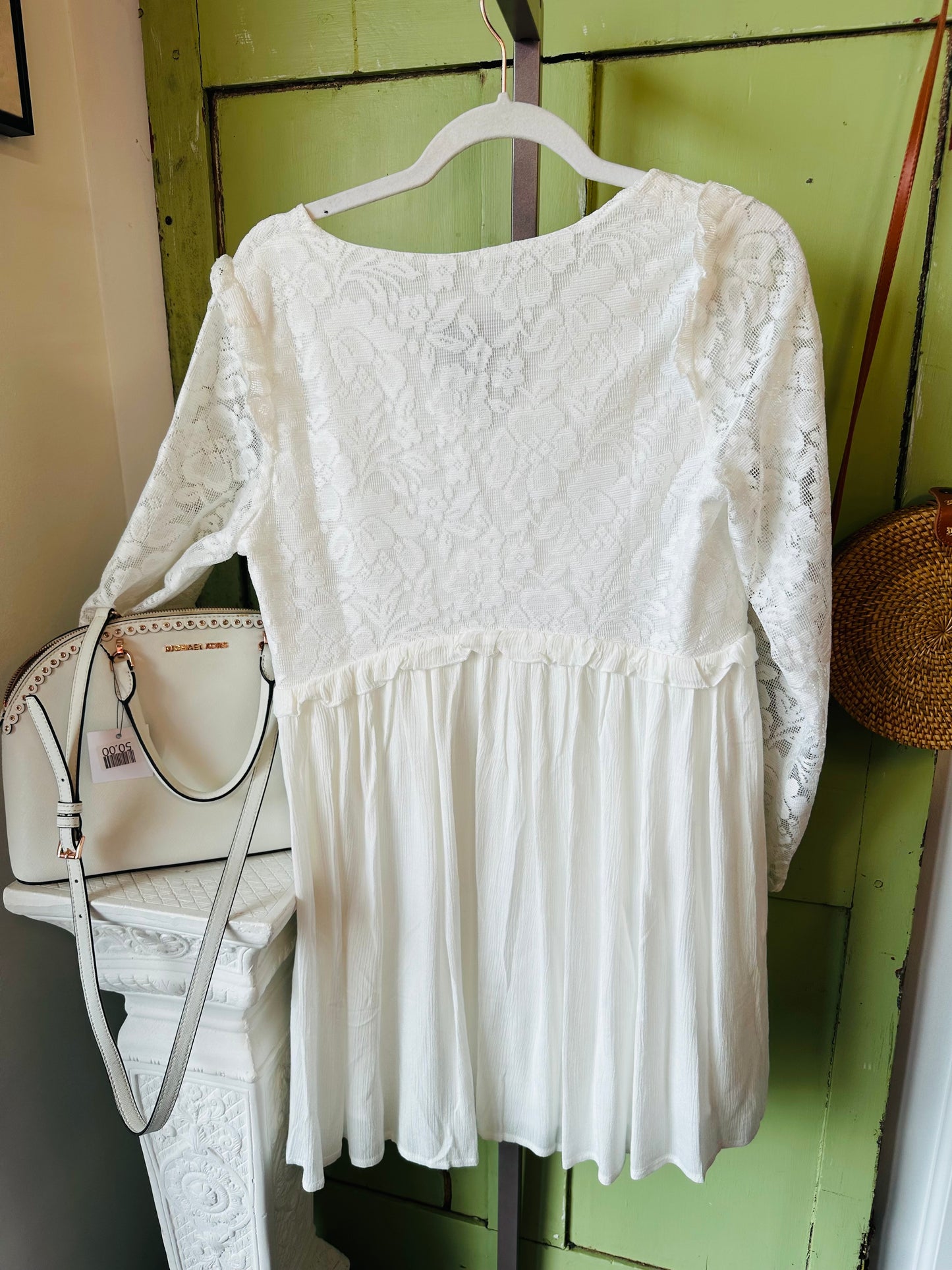 White Mini Spring Dress
