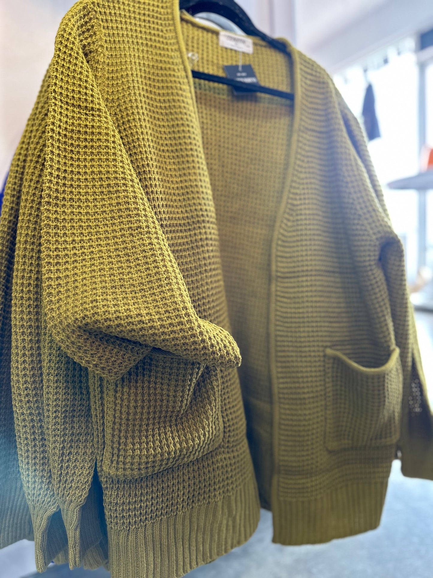 Olive mustard cardigan