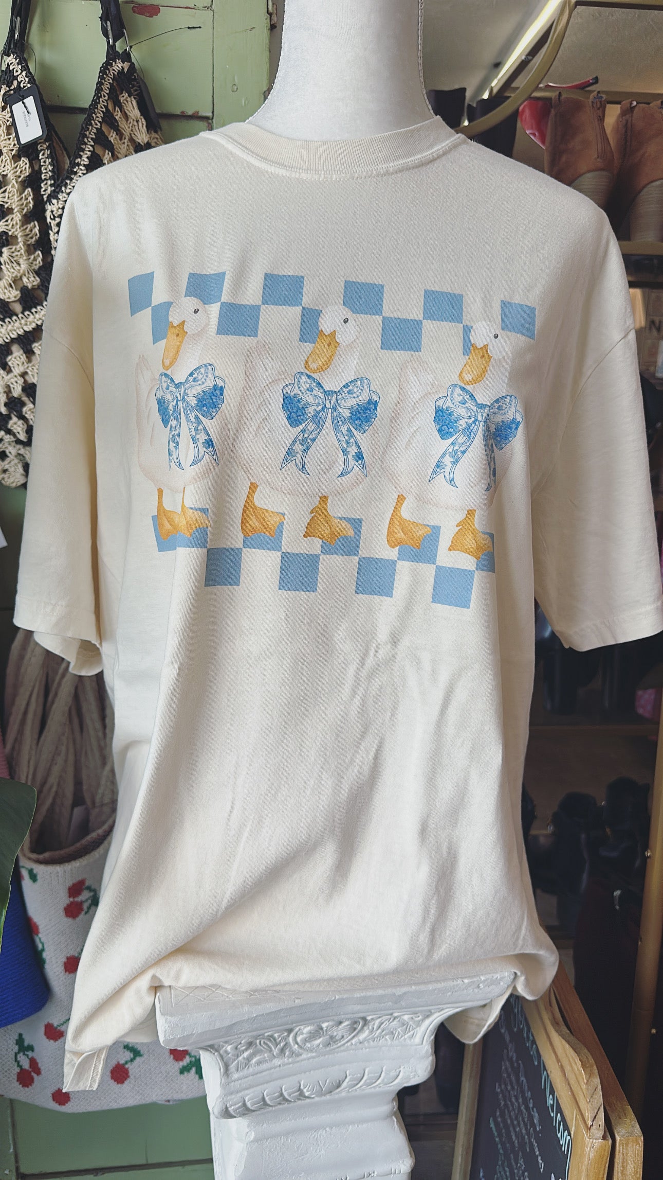 Duck with bows shirt