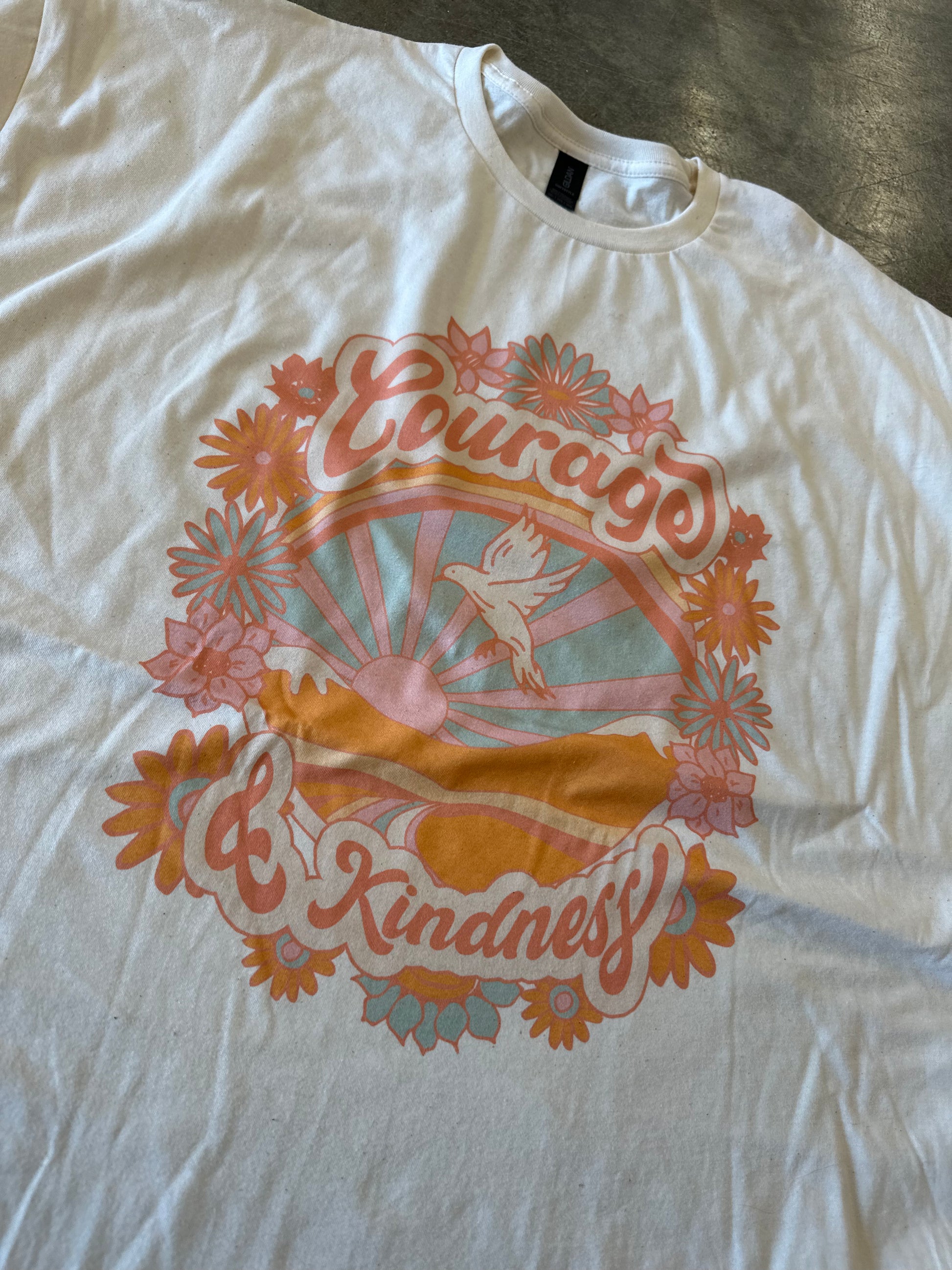 Courage + kindness tee