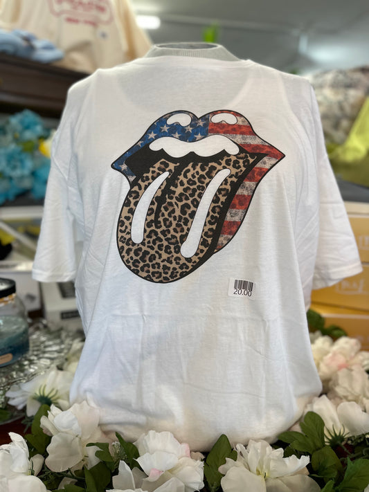 Fourth of July Tongue Tee
